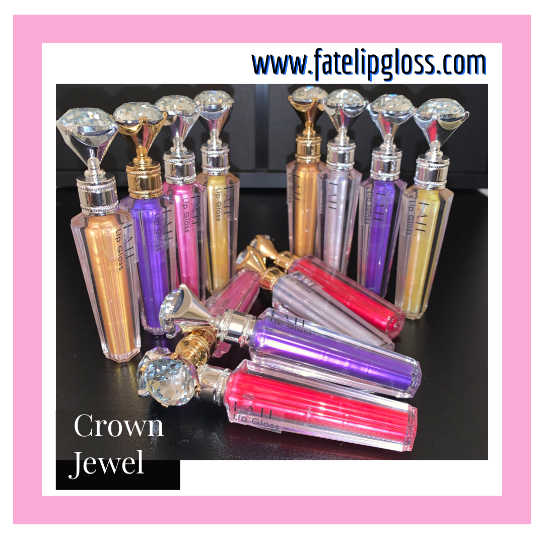 Queen's Crown lip gloss fur key chain — ColorWild Creations